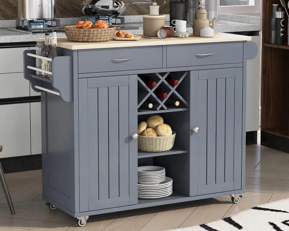 kitchen storage rolling cart