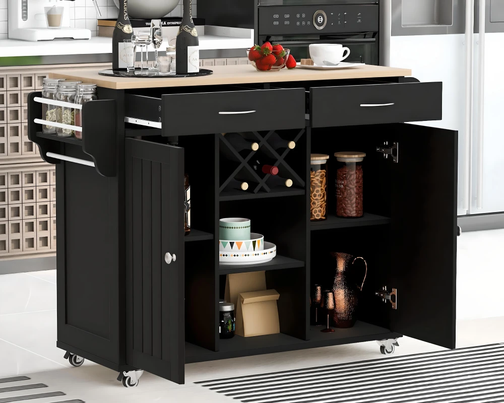 modern kitchen island storage